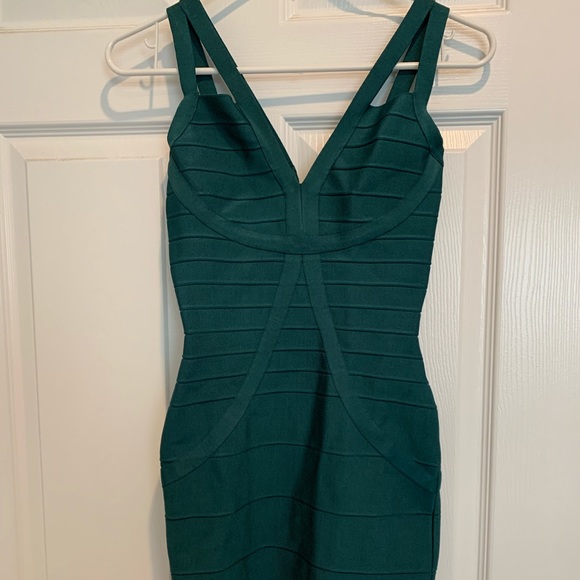 ANGL Dresses & Skirts - Midi length green bandage dress